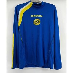 Diadora Maccabi Tel-Aviv Football Jersey Mens Medium Soccer Long Sleeve Rare